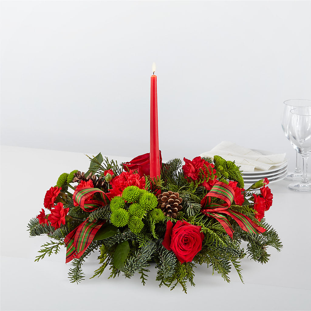 By the Candlelight Centerpiece – Hummelstown Flowers, Hummelstown PA