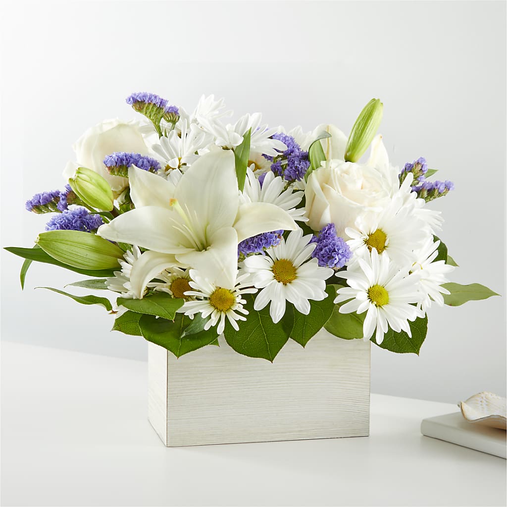 Beyond Blue Box Bouquet – Hummelstown Flowers, Hummelstown PA