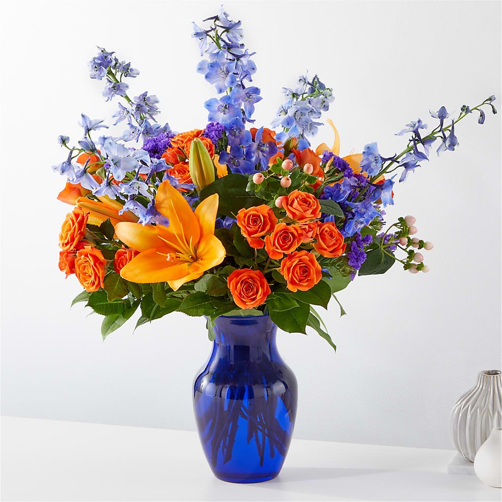 Radiant Citrus Bouquet – Hummelstown Flowers, Hummelstown PA
