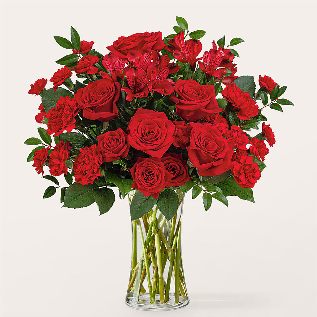 Brilliant Ruby Bouquet – Hummelstown Flowers, Hummelstown PA