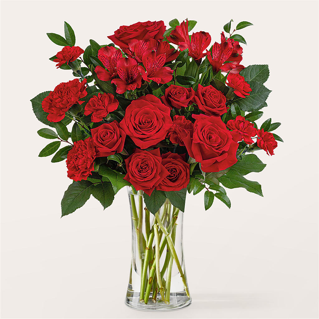 Brilliant Ruby Bouquet – Hummelstown Flowers, Hummelstown PA