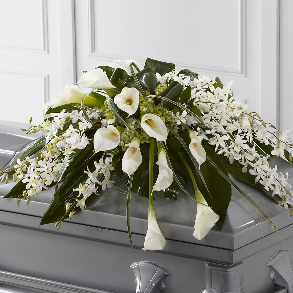 Angel Wings Casket Spray – Hummelstown Flowers, Hummelstown PA
