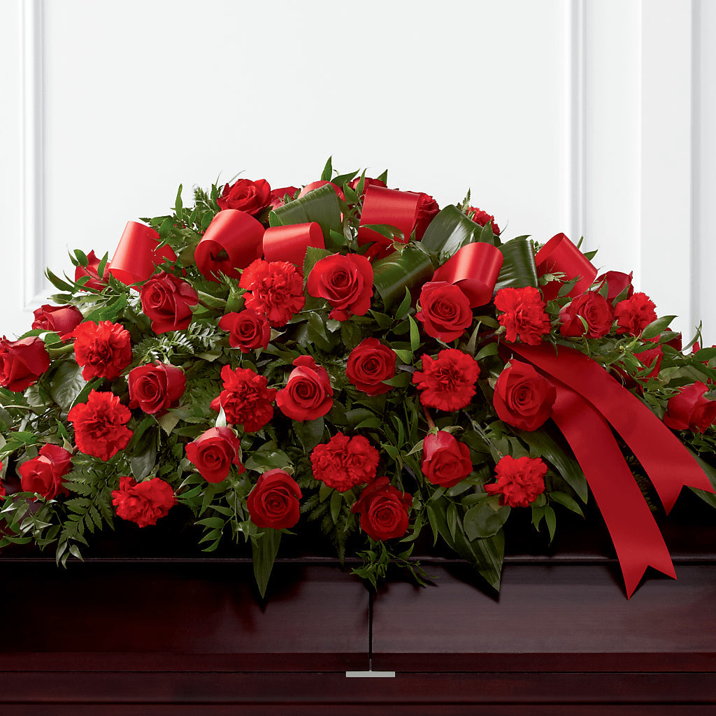 Tribute of Life Casket Spray – Hummelstown Flowers, Hummelstown PA