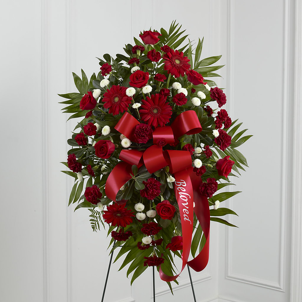 Treasured Memories Standing Spray – Hummelstown Flowers, Hummelstown PA