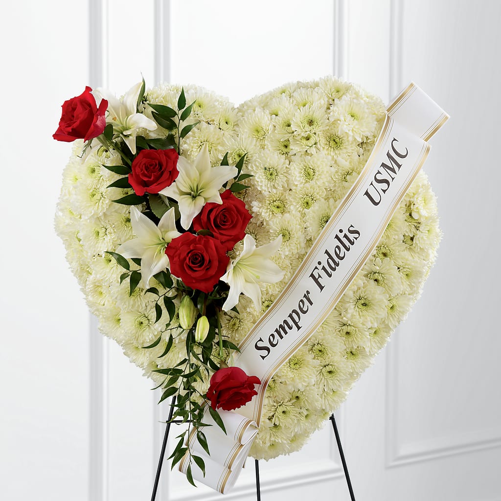 Heartfelt Hero Standing Heart – Hummelstown Flowers, Hummelstown PA