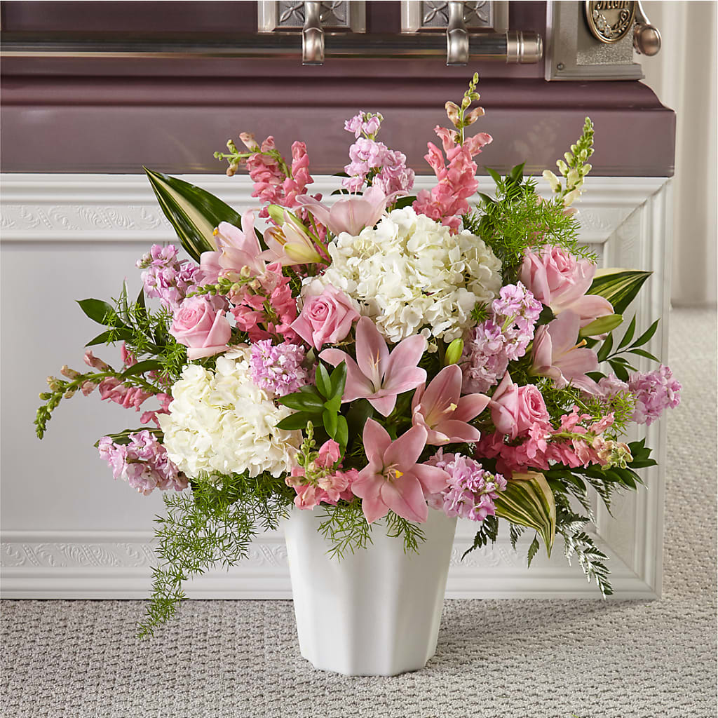 Simply Serene Floor Basket – Hummelstown Flowers, Hummelstown PA