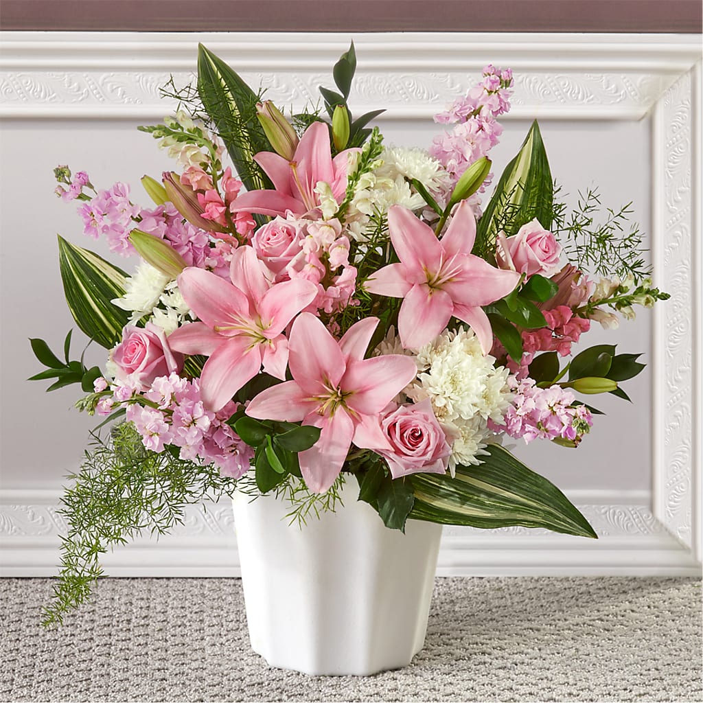 Simply Serene Floor Basket – Hummelstown Flowers, Hummelstown PA