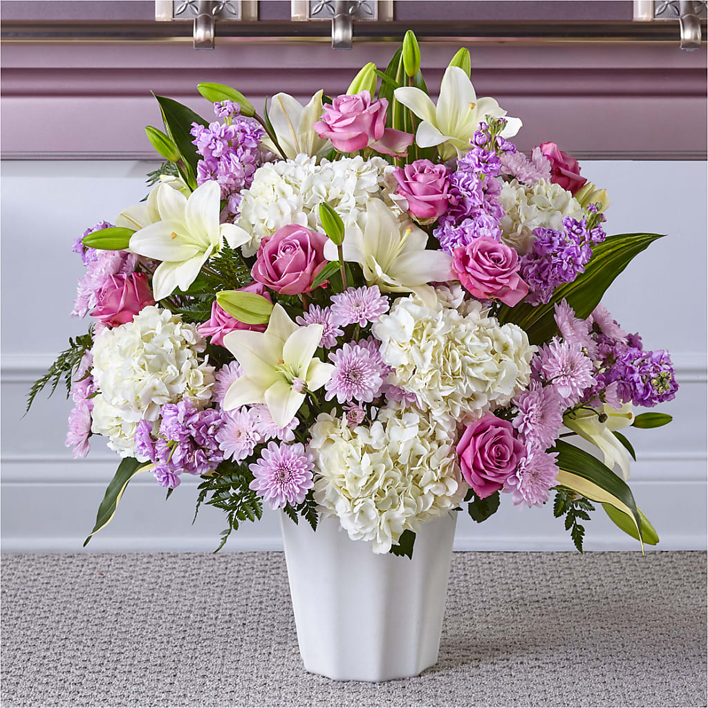 Heaven Sent Floor Basket – Hummelstown Flowers, Hummelstown PA