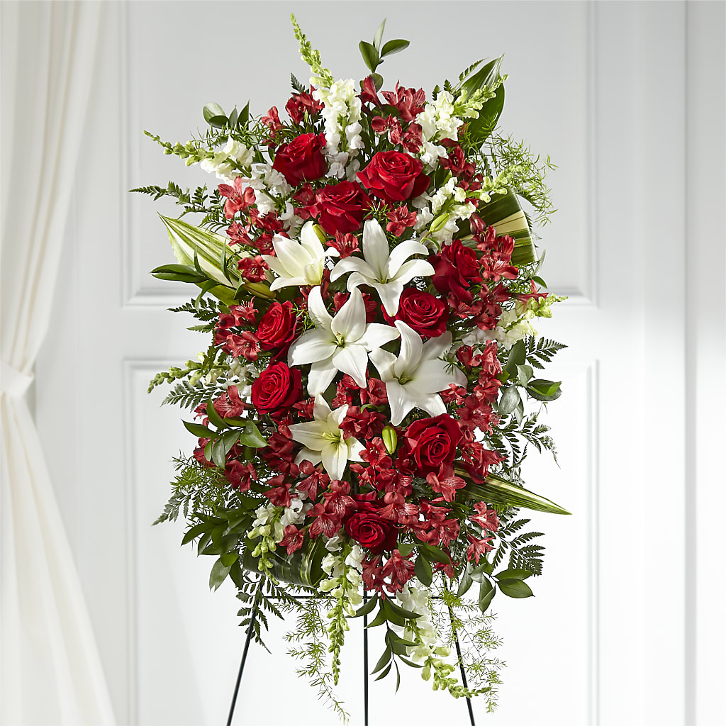 Everlasting Memory Standing Spray – Hummelstown Flowers, Hummelstown PA