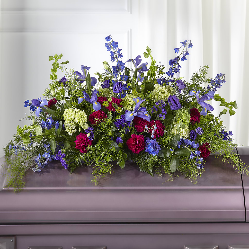 Always Treasured Casket Spray – Hummelstown Flowers, Hummelstown PA