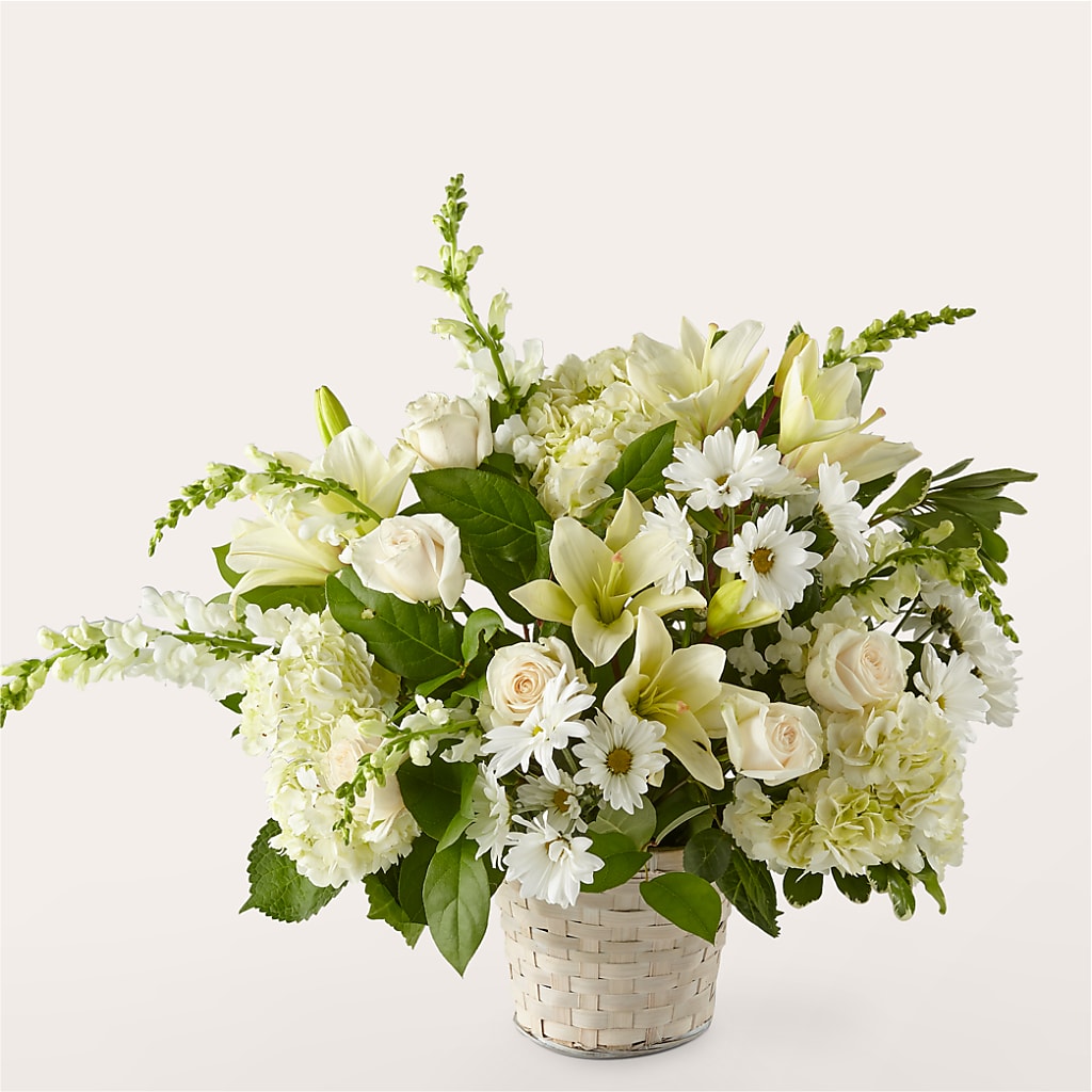 Ivory Elegance Floral Basket – Hummelstown Flowers, Hummelstown PA