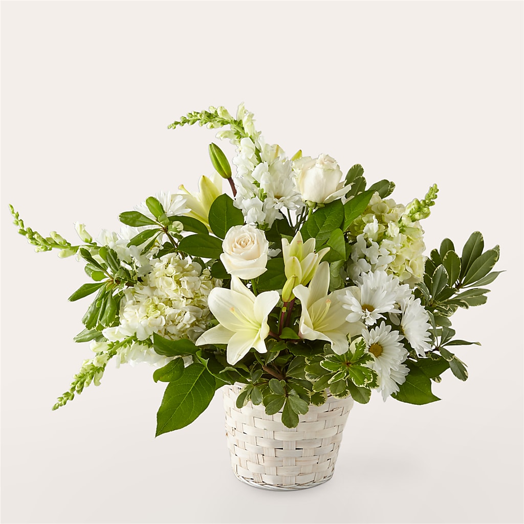 Ivory Elegance Floral Basket – Hummelstown Flowers, Hummelstown PA