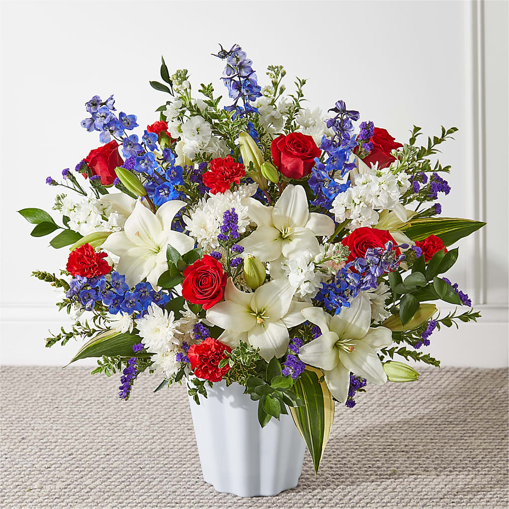 Consoled Floor Basket – Hummelstown Flowers, Hummelstown PA