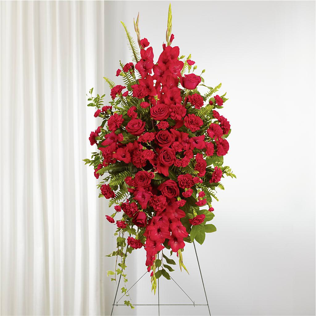 From the Heart Standing Spray – Hummelstown Flowers, Hummelstown PA