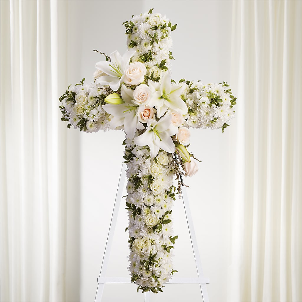 Spiritual Guidance Standing Spray – Hummelstown Flowers, Hummelstown PA