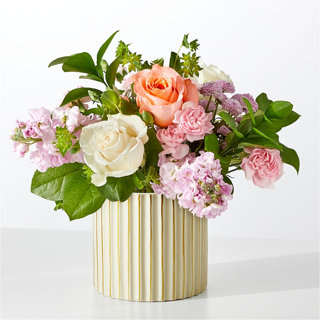 French Market Bouquet with Ivory Vase – Hummelstown Flowers, Hummelstown PA