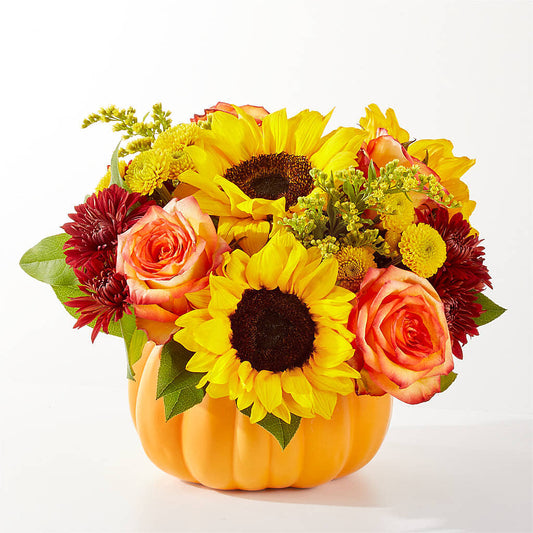 Golden Gourd Pumpkin Bouquet –  Hummelstown Flowers, Hummelstown PA