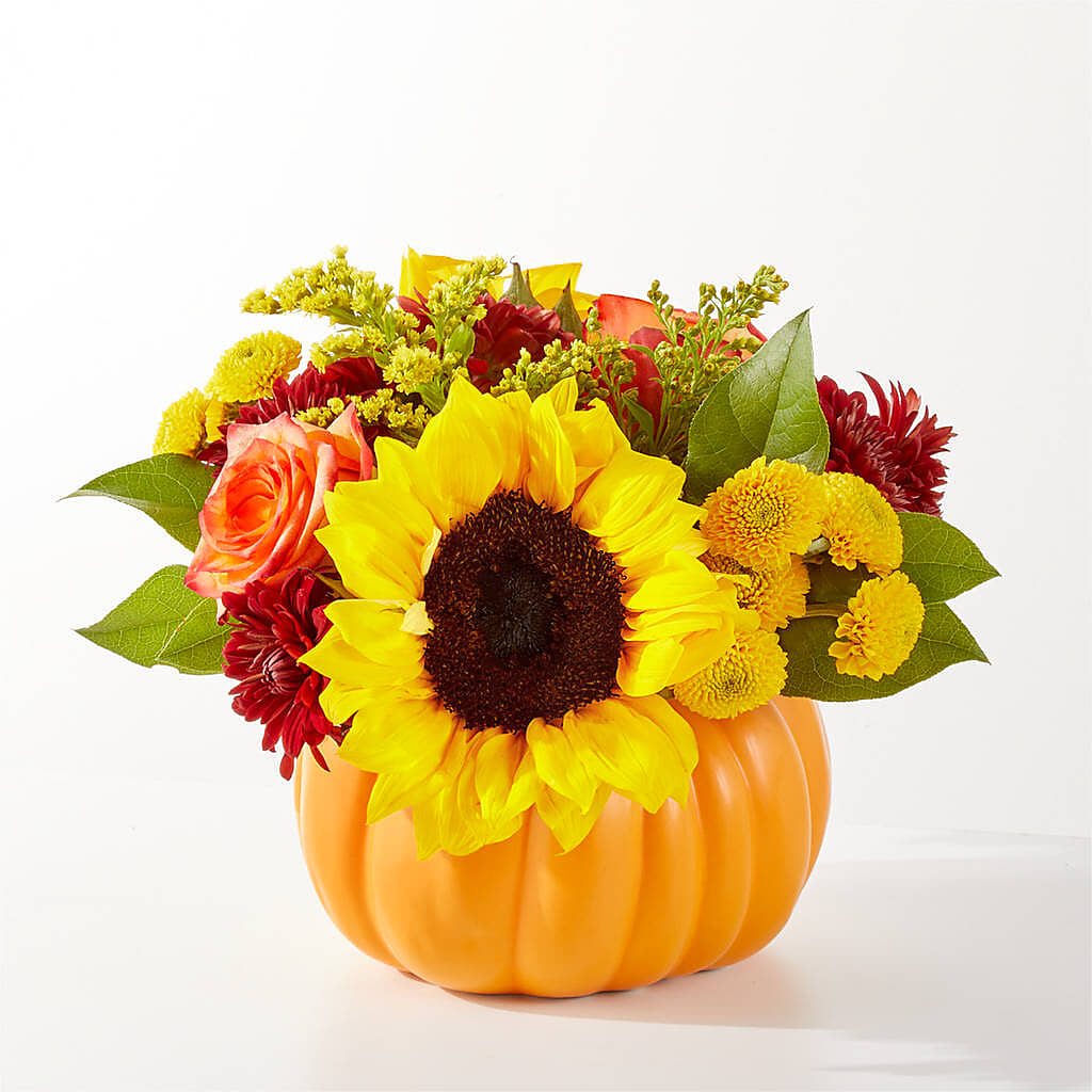 Golden Gourd Pumpkin Bouquet –  Hummelstown Flowers, Hummelstown PA