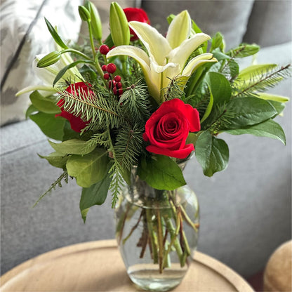 Sparkling Snowflakes Bouquet –  Hummelstown Flowers, Hummelstown PA