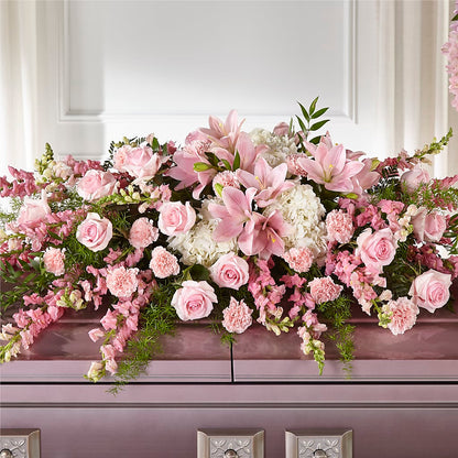 Life & Remembrance Casket Spray –  Hummelstown Flowers, Hummelstown PA