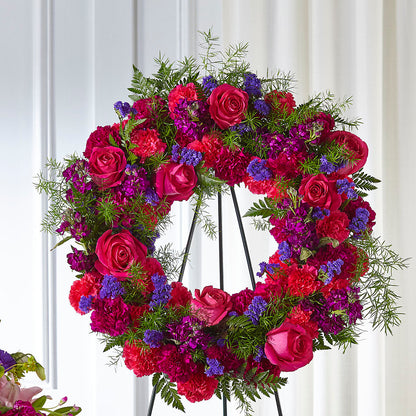 Calming Colors Wreath –  Hummelstown Flowers, Hummelstown PA