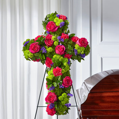 Tribute Rose Floral Cross –  Hummelstown Flowers, Hummelstown PA