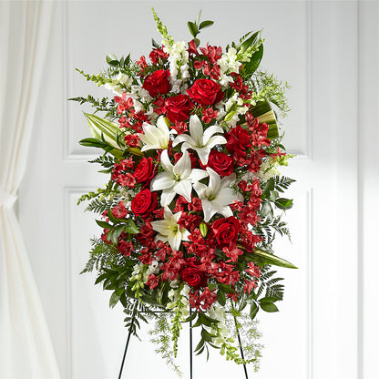 Everlasting Memory Standing Spray –  Hummelstown Flowers, Hummelstown PA