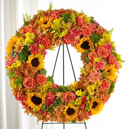 Autumnal Memories Wreath (Standard) –  Hummelstown Flowers, Hummelstown PA