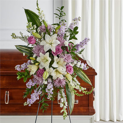 Grateful Hearts Standing Spray –  Hummelstown Flowers, Hummelstown PA