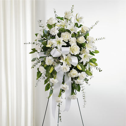 With Care Standing Spray –  Hummelstown Flowers, Hummelstown PA