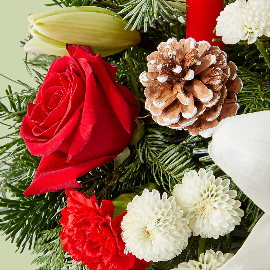 Seasonal Festivities Centerpiece –  Hummelstown Flowers, Hummelstown PA