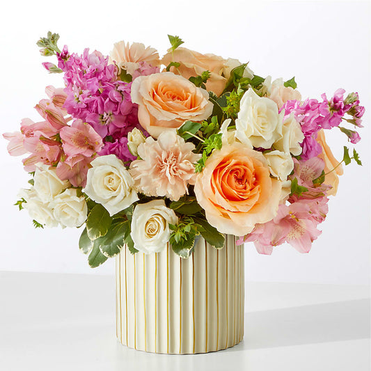 Paradise Bouquet with Ivory Vase –  Hummelstown Flowers, Hummelstown PA