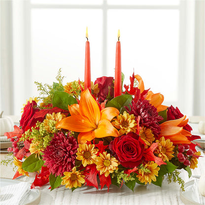 Autumn's Embrace Centerpiece –  Hummelstown Flowers, Hummelstown PA