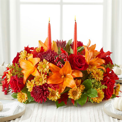 Autumn's Embrace Centerpiece –  Hummelstown Flowers, Hummelstown PA
