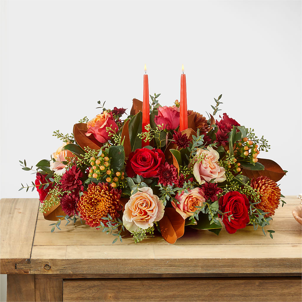 Gather Near Centerpiece –  Hummelstown Flowers, Hummelstown PA