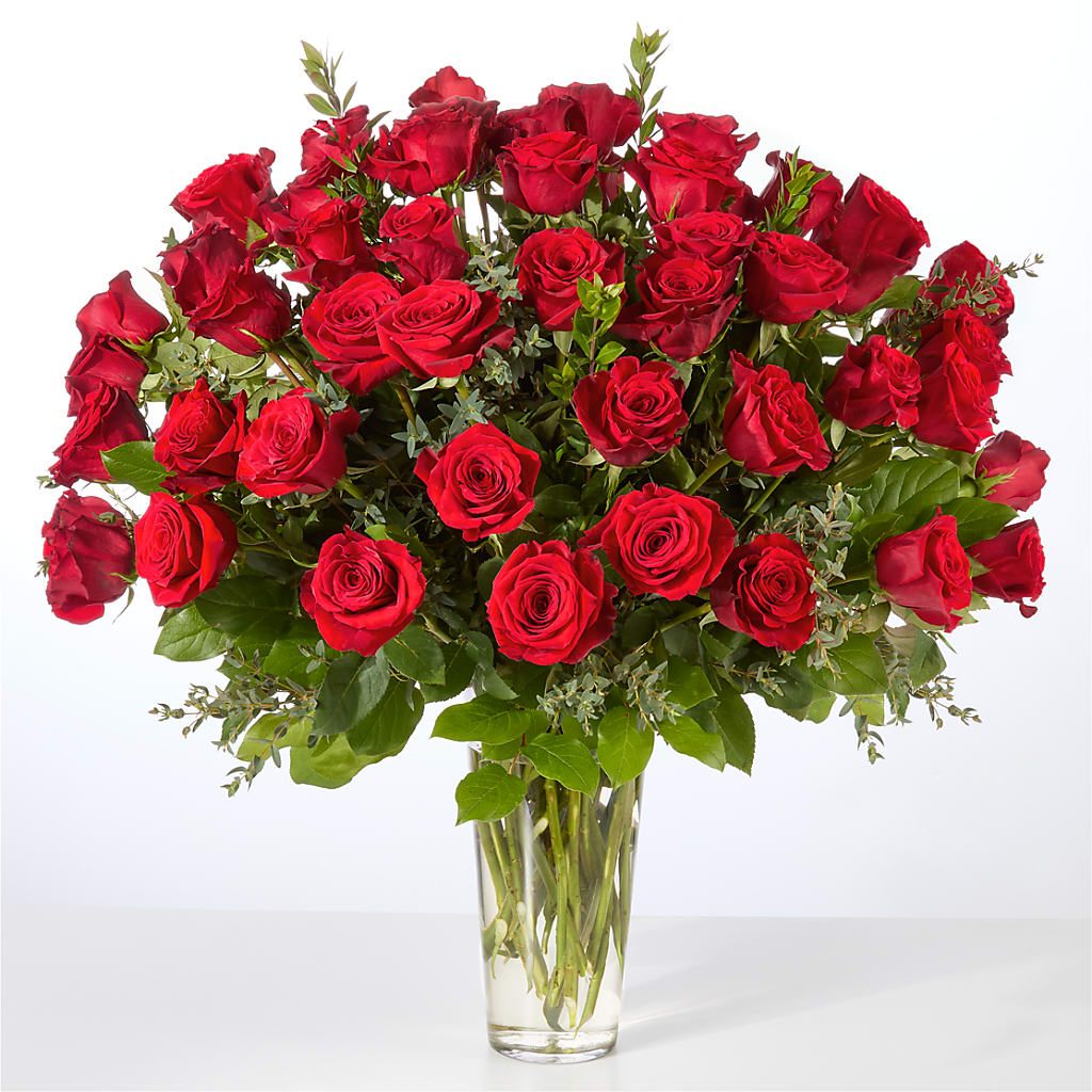 Forever Yours Fifty Stem Red Rose Bouquet –  Hummelstown Flowers, Hummelstown PA
